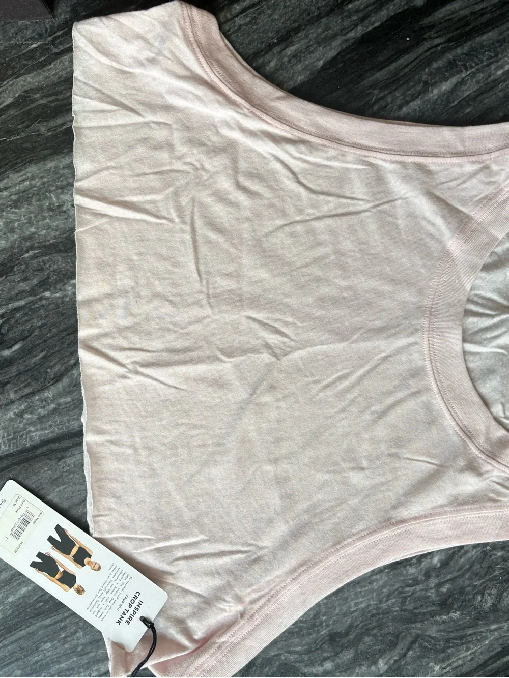Alo Yoga Inspire Cropped Tank Soft Pink M NWT